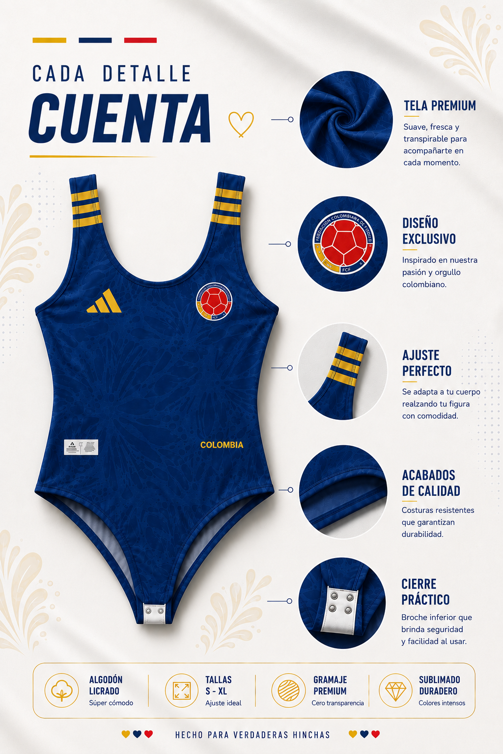 BODY TRICOLOR (BLANCO)